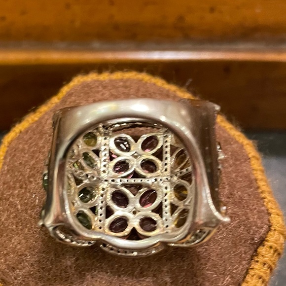 Colleen Lopez  8.38 Carat Genuine Tourmaline, Topaz & Spinel Ring. 7.5 - Picture 5 of 8